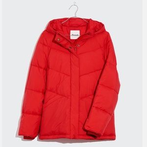 NWT Madewell by J.Crew Women's Quilted Puffer Parka Ski Jacket Coat M AE332 BE